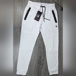 Spyder White Pants with Black Details